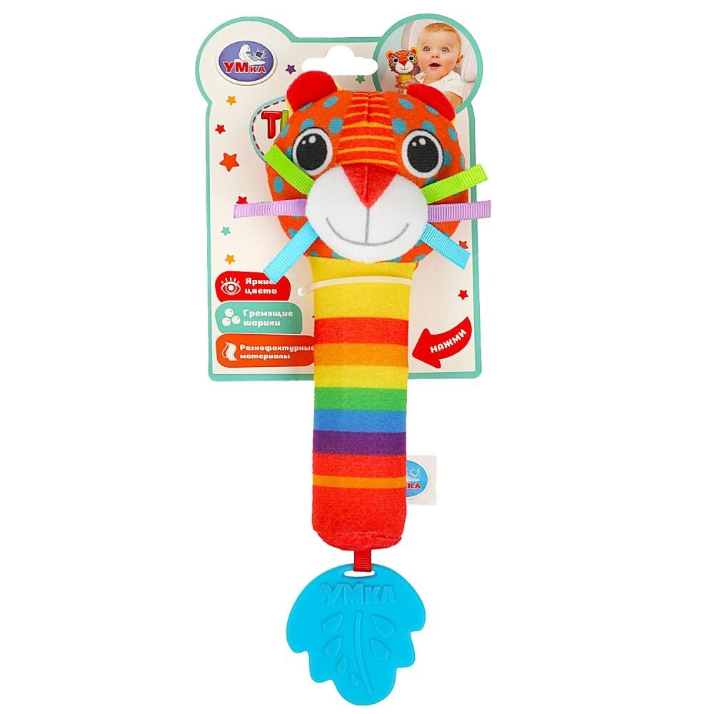 Текстильная игрушка погремушка - пищалка Умка от компании Интернет-магазин игрушек "Весёлый кот" - фото 1