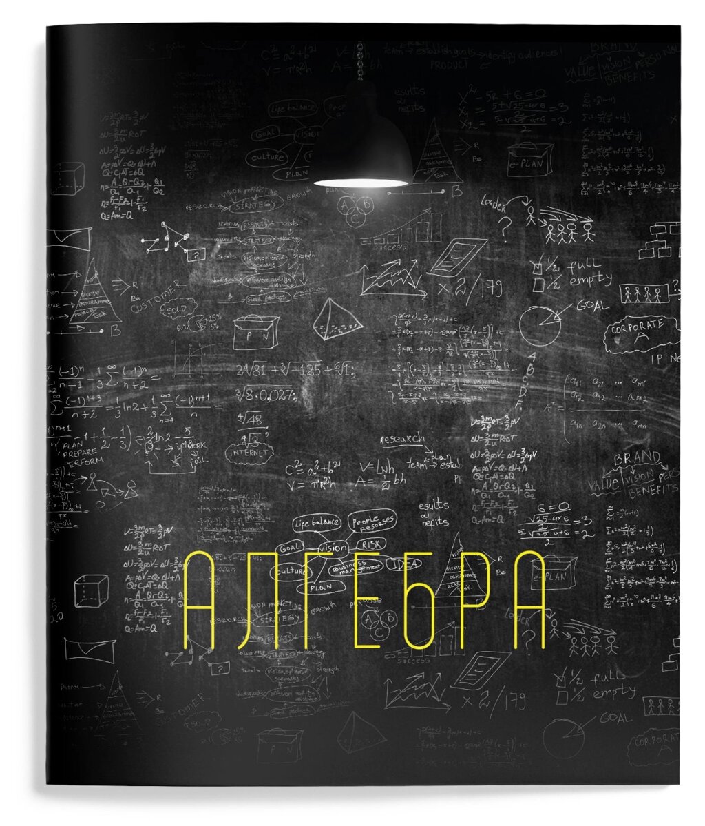 Тетрадь 48 л. А5 кл. скреп. Schoolformat ЭСТЕТИКА ПРЕДМЕТОВ Алгебра мел. карт. запечатка форзаца, твин-лак от компании Интернет-магазин игрушек "Весёлый кот" - фото 1