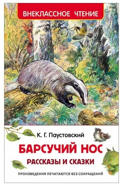 Внеклассное чтение Паустовский К. Г. Паустовский К. Барсучий нос. Рассказы и сказки (ВЧ) от компании Интернет-магазин игрушек "Весёлый кот" - фото 1