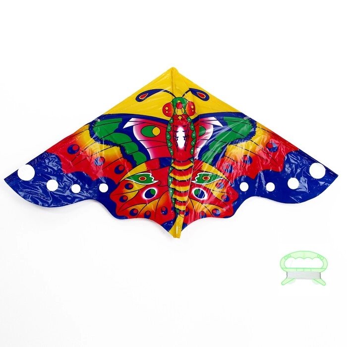 Воздушный змей "Цветная бабочка" с леской 320128 от компании Интернет-магазин игрушек "Весёлый кот" - фото 1
