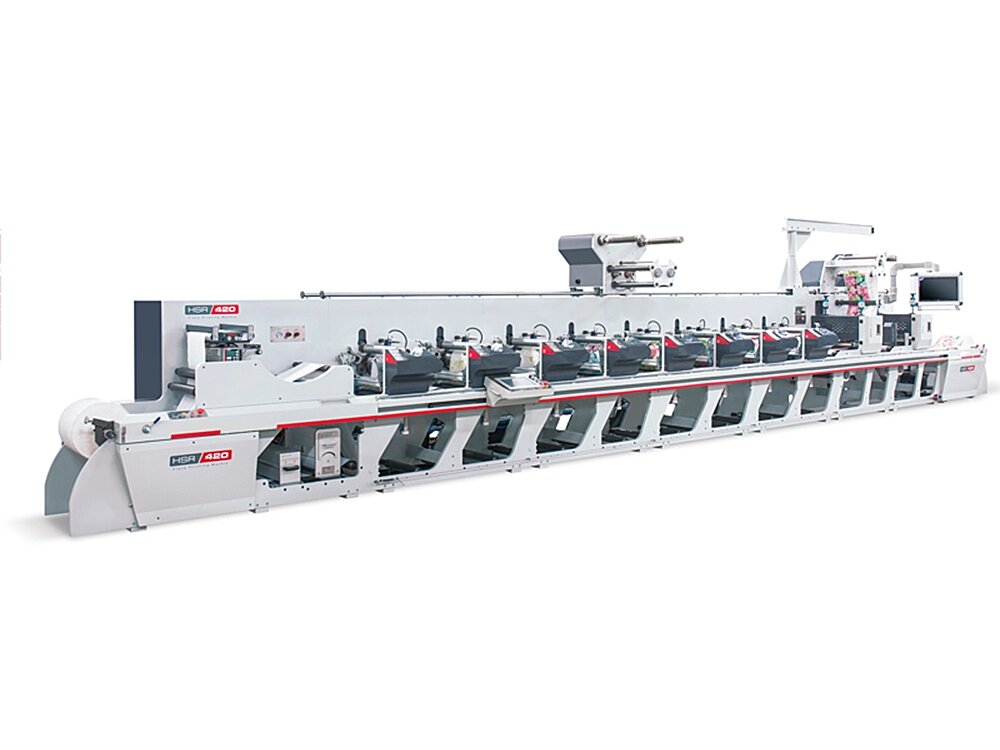 HSR-350/420. Флексографская печатная машина горизонтального построения от компании Оборудование для Бизнеса  ООО «Станлайн» - фото 1