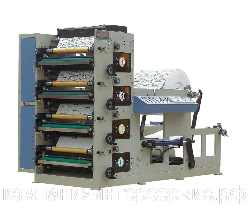 NDS-850B 4 цвета ФЛЕКСО печатная машина от компании Оборудование для Бизнеса  ООО «Станлайн» - фото 1