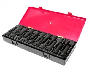 Техносоюз JTC-K4191 Набор головок ударных TORX, HEX 1/2" (в кейсе) 19шт JTC/1