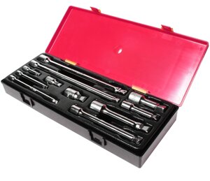 Техносоюз Набор удлинителей плавающих 1/4" & 3/8" & 1/2" (в кейсе) 11шт JTC-K1112