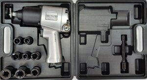 Техносоюз RT-5272K Гайковерт пневматический профессиональный шиномонтажный с набором головок