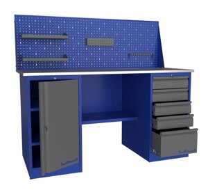 Техносоюз PROFFI-216 ТД5 Верстак металлический (двухтумбовый) (С экраном)