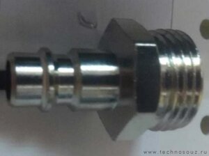 Техносоюз RQ-104M1 Переходник 1/2" быстросьем (папа), 1/2 внешняя резьба
