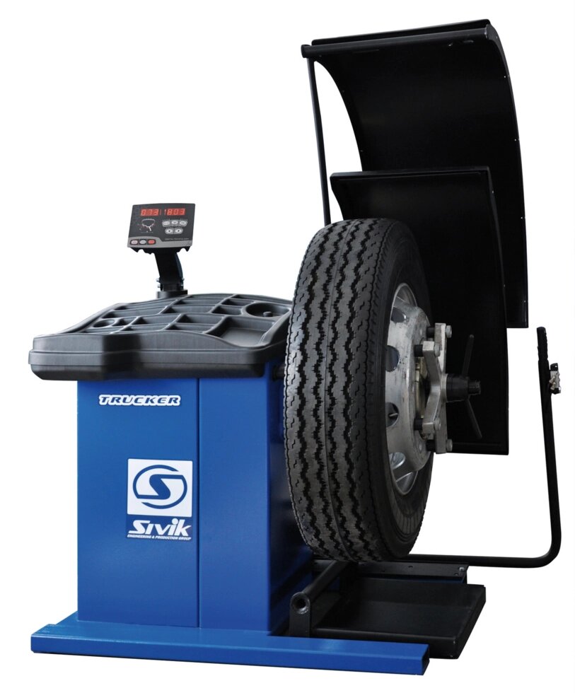 СБМП-200 TRUCKER Стенд баланс. грузовых и легк. колес синий от компании Оборудование для Бизнеса  ООО «Станлайн» - фото 1