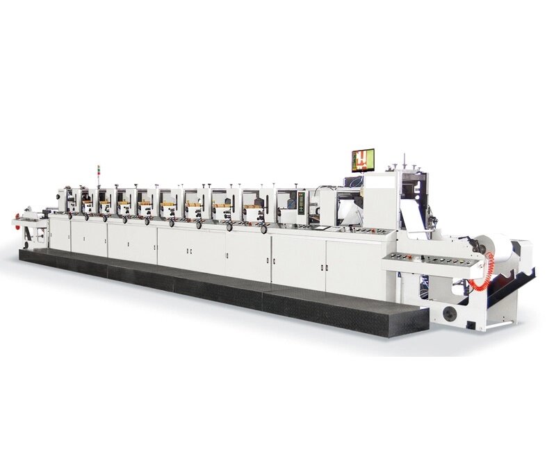 YC-600. Флексографская печатная машина - 9 печатных секций UV-сушки - 2 слотавысечки от компании Оборудование для Бизнеса  ООО «Станлайн» - фото 1
