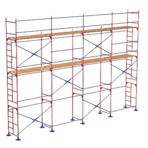 Леса строительные, облегчённые рамные,15 длина, 4 высота)- аренда.