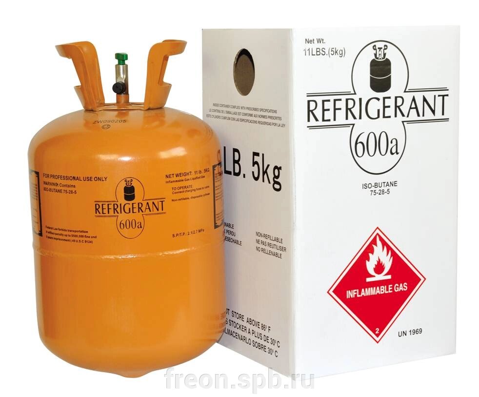 Фреон R600 a от компании Продажа фреона, моющая химия, незамерзающая жидкость оптом и в розницу - фото 1