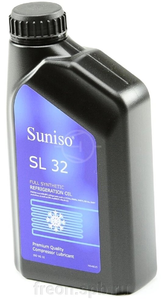 Масло синтетическое Suniso SL 32 (1 л) от компании Продажа фреона, моющая химия, незамерзающая жидкость оптом и в розницу - фото 1