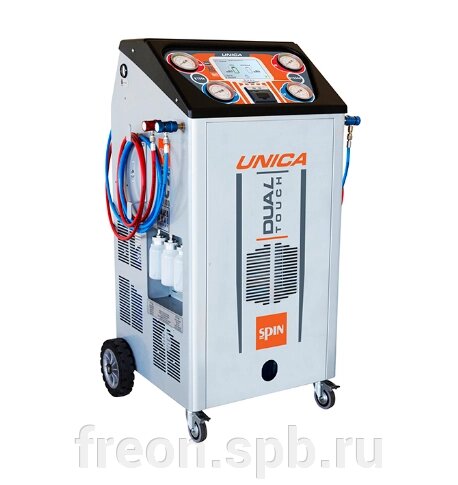 UNICA установка для заправки кондиционеров двухгазовая HFO1234yf/R134а, автомат от компании Продажа фреона, моющая химия, незамерзающая жидкость оптом и в розницу - фото 1