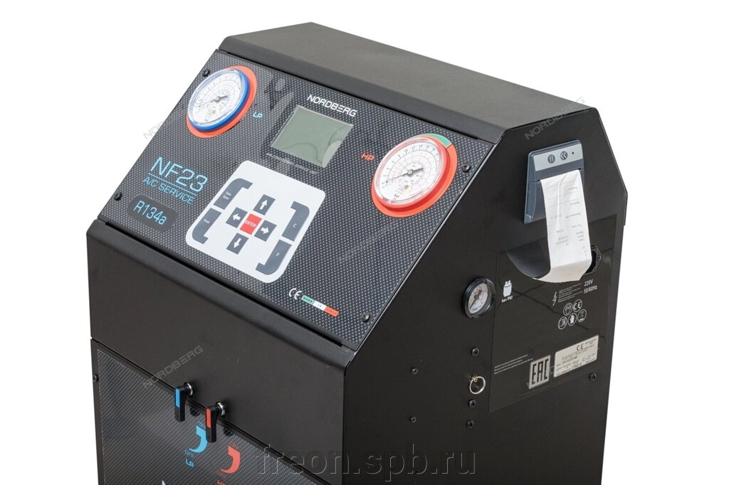 УСТАНОВКА автомат для заправки авто кондиционеров с принтером NORDBERG NF23 от компании Продажа фреона, моющая химия, незамерзающая жидкость оптом и в розницу - фото 1