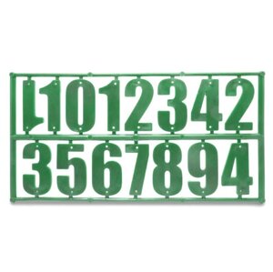Комплект цифр для ульев ЗЕЛЕНЫЙ-15 (h40, пластик)