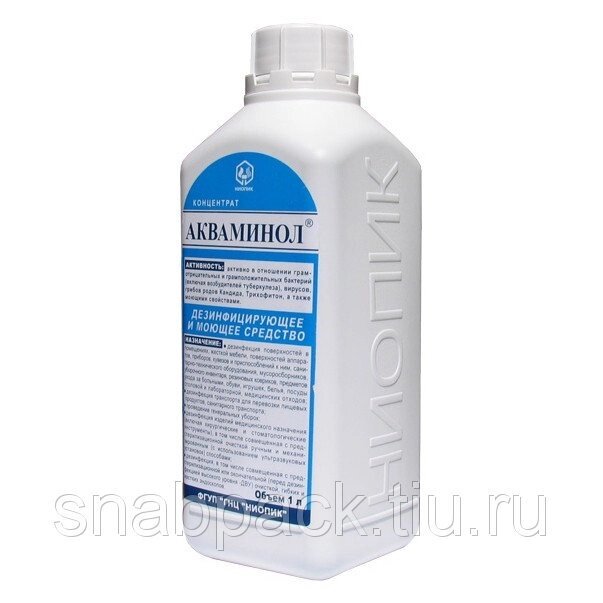 Акваминол, дезинфицирующее средство 1 литр от компании Арсенал ОПТ - фото 1