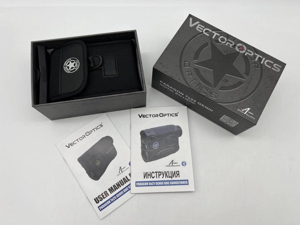 БАЛЛИСТИЧЕСКИЙ ЛАЗЕРНЫЙ ДАЛЬНОМЕР VECTOR OPTICS PARAGON GEN III 7x25 GENIII BDC RANGE FINDER (P) оптом от компании Арсенал ОПТ - фото 1