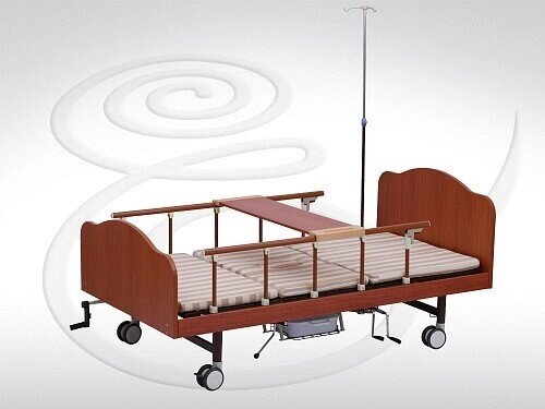 Деревянная механическая кровать с туалетным устройством серии Медицинофф B-4(p) от компании Арсенал ОПТ - фото 1