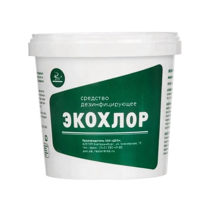 Экохлор дезинфицирующее хлорное средство 1 кг гранулы от компании Арсенал ОПТ - фото 1