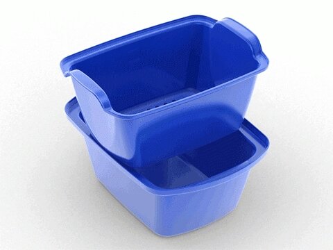 Емкость-контейнер КДС 10 литров, цвет голубой от компании Арсенал ОПТ - фото 1