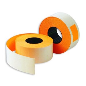 Этикет-лента прямоугольная оранжевая 26х16 мм (10 рулонов по 1000 этикеток)