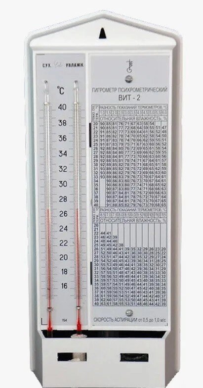 Гигрометр психрометрический ВИТ-2 с поверкой (Россия) от компании Арсенал ОПТ - фото 1