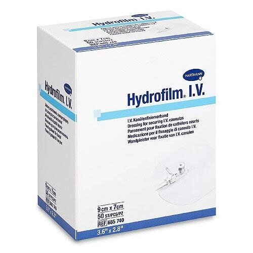 Hydrofilm IV (6857400) Самоклеющ. повязки для фиксации катетеров из пленки 9х7см 50шт/уп от компании Арсенал ОПТ - фото 1