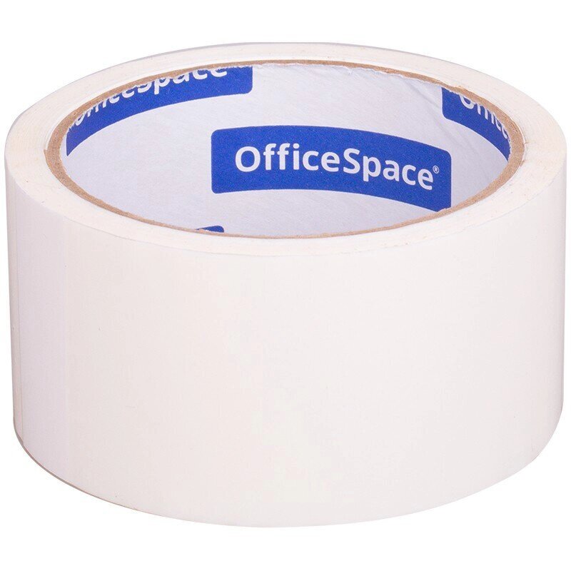 Клейкая лента упаковочная OfficeSpace, 48мм*40м, 45мкм, белая, ШК от компании Арсенал ОПТ - фото 1