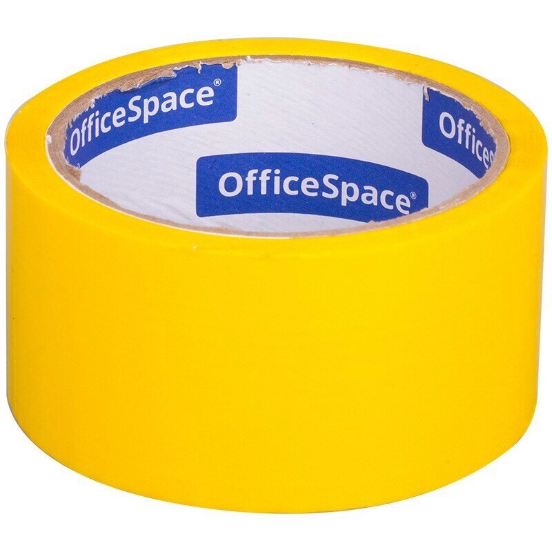 Клейкая лента упаковочная OfficeSpace, 48мм*40м, 45мкм, желтая, ШК от компании Арсенал ОПТ - фото 1