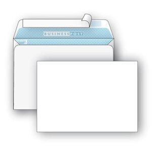 Конверт почтовый BusinessPost С6 (114x162 мм) белый удаляемая лента (1000 штук в упаковке)
