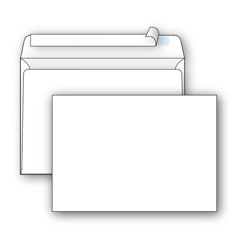 Конверт почтовый Ecopost С5 (162x229 мм) белый удаляемая лента (1000 штук в упаковке) от компании Арсенал ОПТ - фото 1