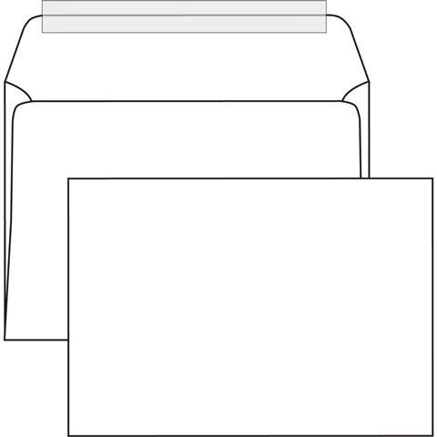 Конверты С4, комплект 500 шт., отрывная полоса STRIP, белые, 229х324 мм от компании Арсенал ОПТ - фото 1