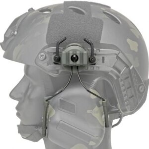 Крепление для активных наушников на шлем (олива) оптом
