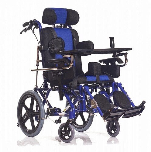 Кресло-коляска для детей с ДЦП Ortonica Olvia 20 ширина сиденья 44 см со столиком и капюшоном от компании Арсенал ОПТ - фото 1