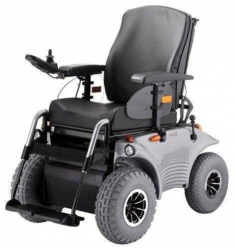 Кресло-коляска электр. MEYRA OPTIMUS 2 2.322  (шир. сиденья 43 см) PREMIUM, рама-черный от компании Арсенал ОПТ - фото 1