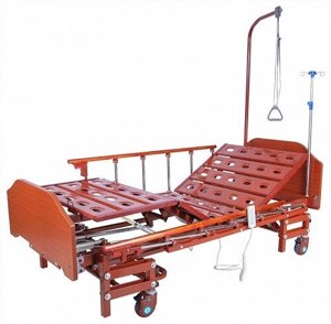 Кровать с электроприводом Belberg 6-166H, 3 функц. с ростоматом ЛДСП (без матраса+столик)
