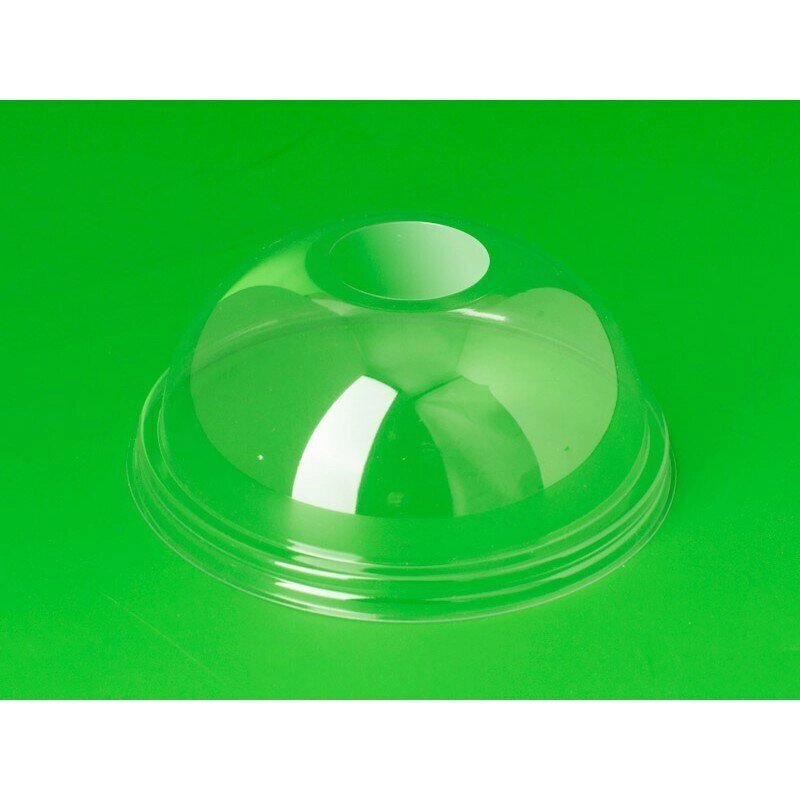 Крышка для стакана Стиролпласт пластиковая прозрачная купольная 95 мм 50 штук в упаковке от компании Арсенал ОПТ - фото 1