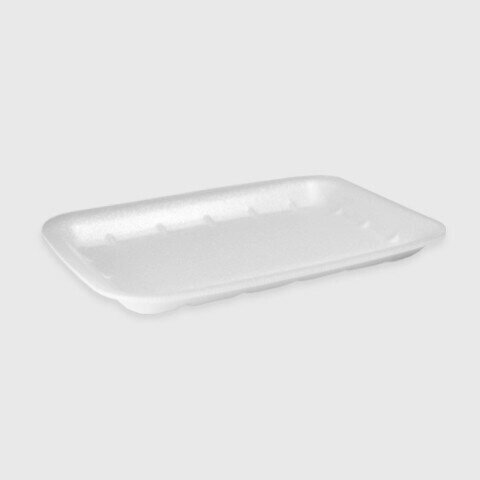 Лотки/подложки из вспененного полистирола для ручной упаковки белые D-21 225х135х20 300шт/уп от компании Арсенал ОПТ - фото 1