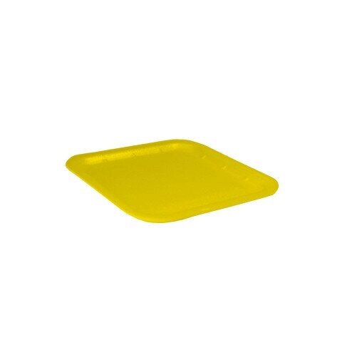 Лотки/подложки из вспененного полистирола для ручной упаковки желтые  К-10 135х135х10 630шт/уп от компании Арсенал ОПТ - фото 1