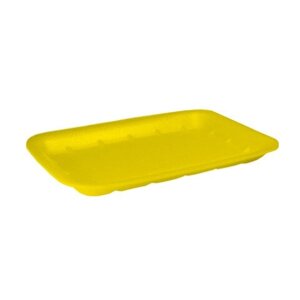 Лотки/подложки из вспененного полистирола для ручной упаковки желтые Т-20 225х135х20 КИН 300шт/уп