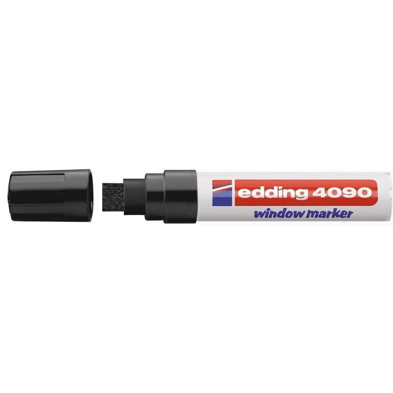 Маркер для окон Edding E-4090/001 (толщина линии 8 мм, черный, стираемый) от компании Арсенал ОПТ - фото 1