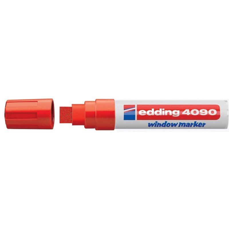Маркер для окон Edding E-4090/002 (толщина линии 8 мм, красный, стираемый) от компании Арсенал ОПТ - фото 1