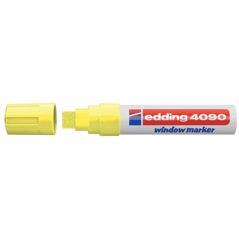 Маркер для окон Edding E-4090/65 (толщина линии 8 мм, неоновый желтый, стираемый) от компании Арсенал ОПТ - фото 1