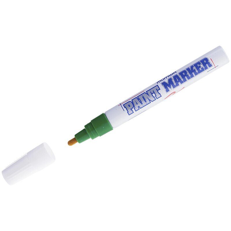 Маркер лаковый MunHwa зеленый (Толщина линии письма 4 мм) от компании Арсенал ОПТ - фото 1