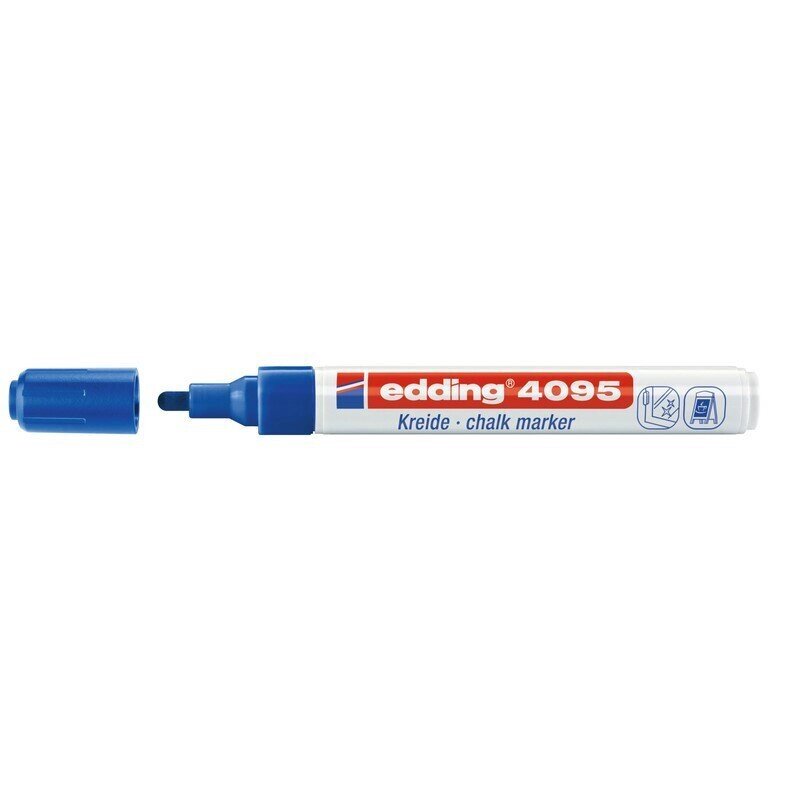 Маркер меловой Edding E-4095 синий 3 мм от компании Арсенал ОПТ - фото 1