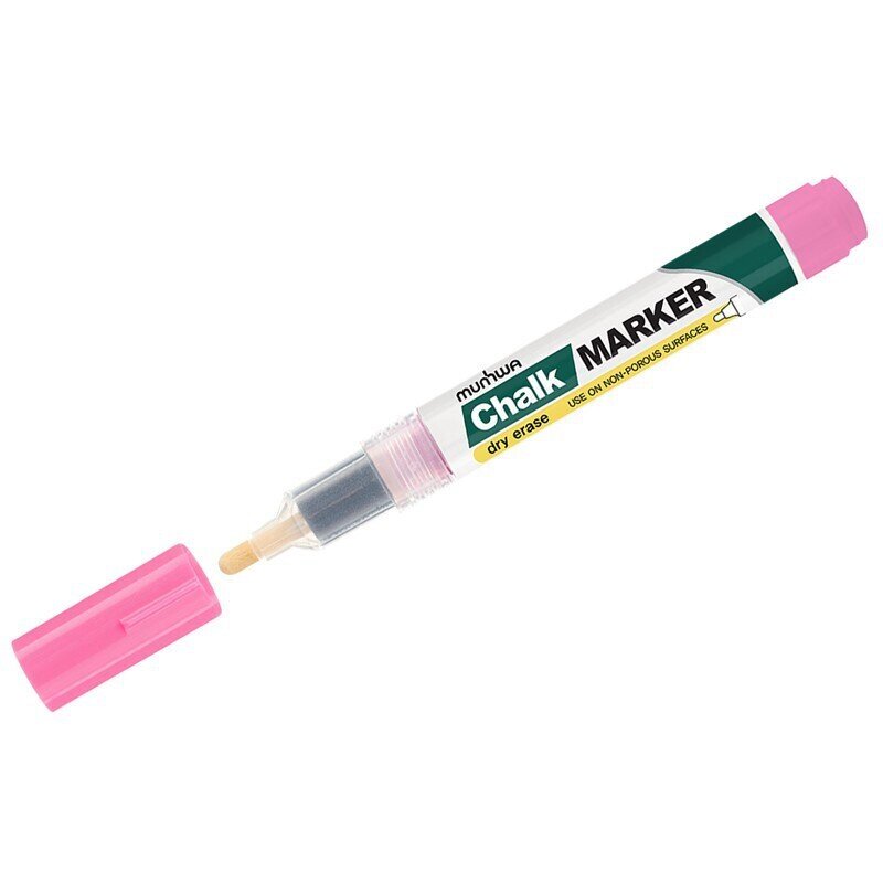 Маркер меловой MunHwa "Chalk Marker" розовый, 3мм, спиртовая основа, пакет от компании Арсенал ОПТ - фото 1