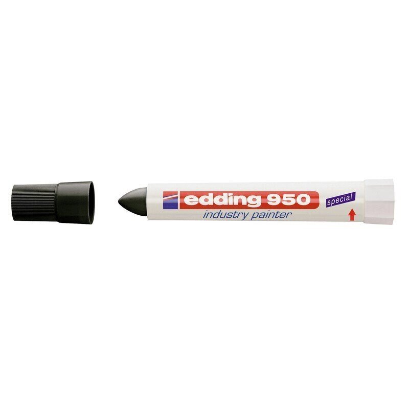 Маркер на основе пигментной мастики Edding E 950 черный (Толщина линии письма 10 мм) от компании Арсенал ОПТ - фото 1