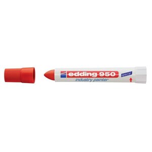 Маркер на основе пигментной мастики Edding E 950 красный (Толщина линии письма 10 мм)