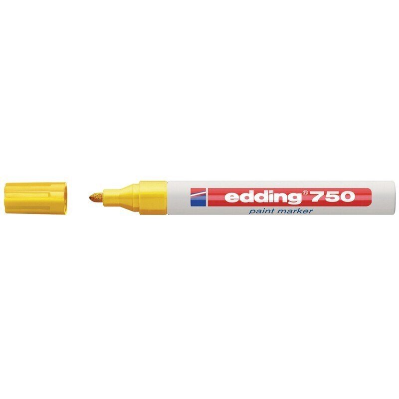Маркер пеинт лаковый Edding E-750/5 желтый (толщина линии 2-4 мм) от компании Арсенал ОПТ - фото 1