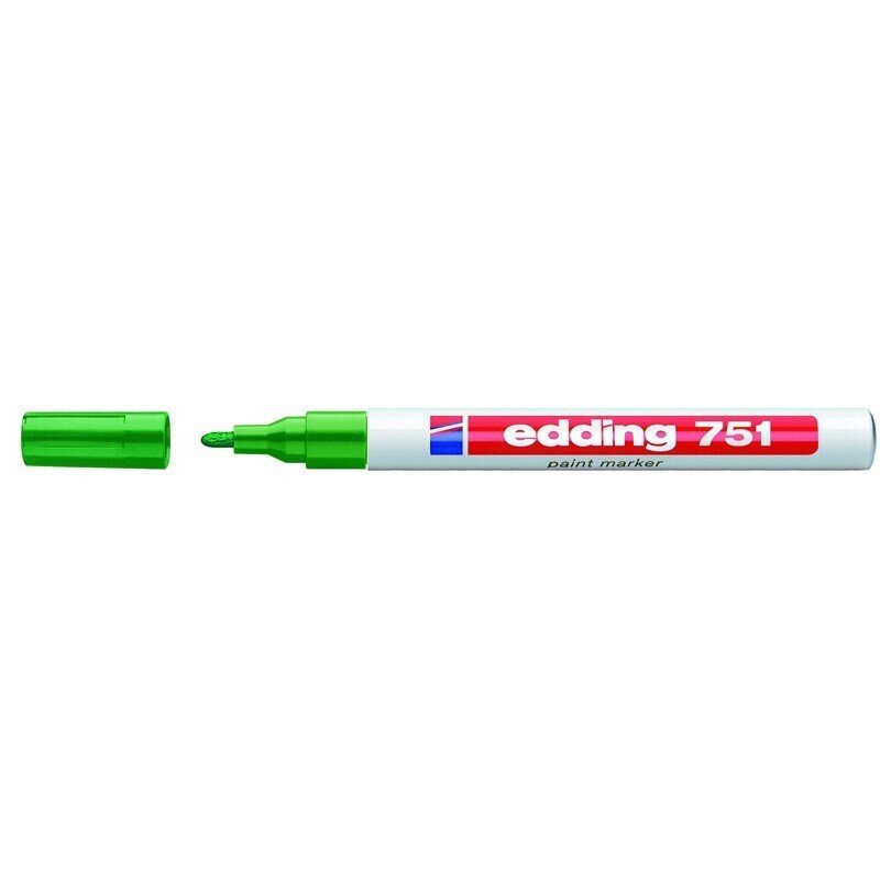Маркер пеинт лаковый Edding E-751/4 зеленый (толщина линии 1-2 мм) от компании Арсенал ОПТ - фото 1